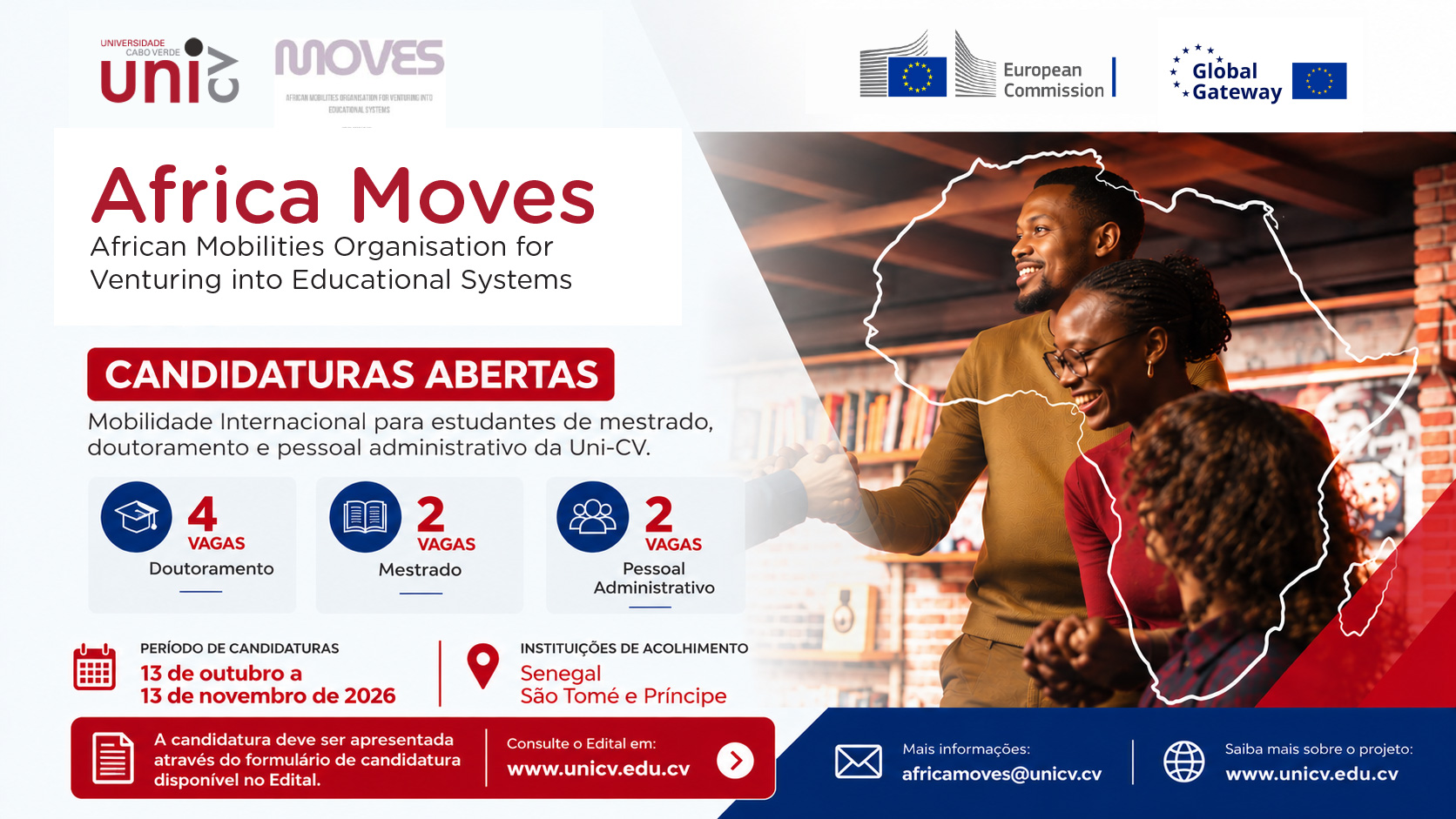 Uni-CV abre candidaturas ao Africa MOVES até 13 de novembro