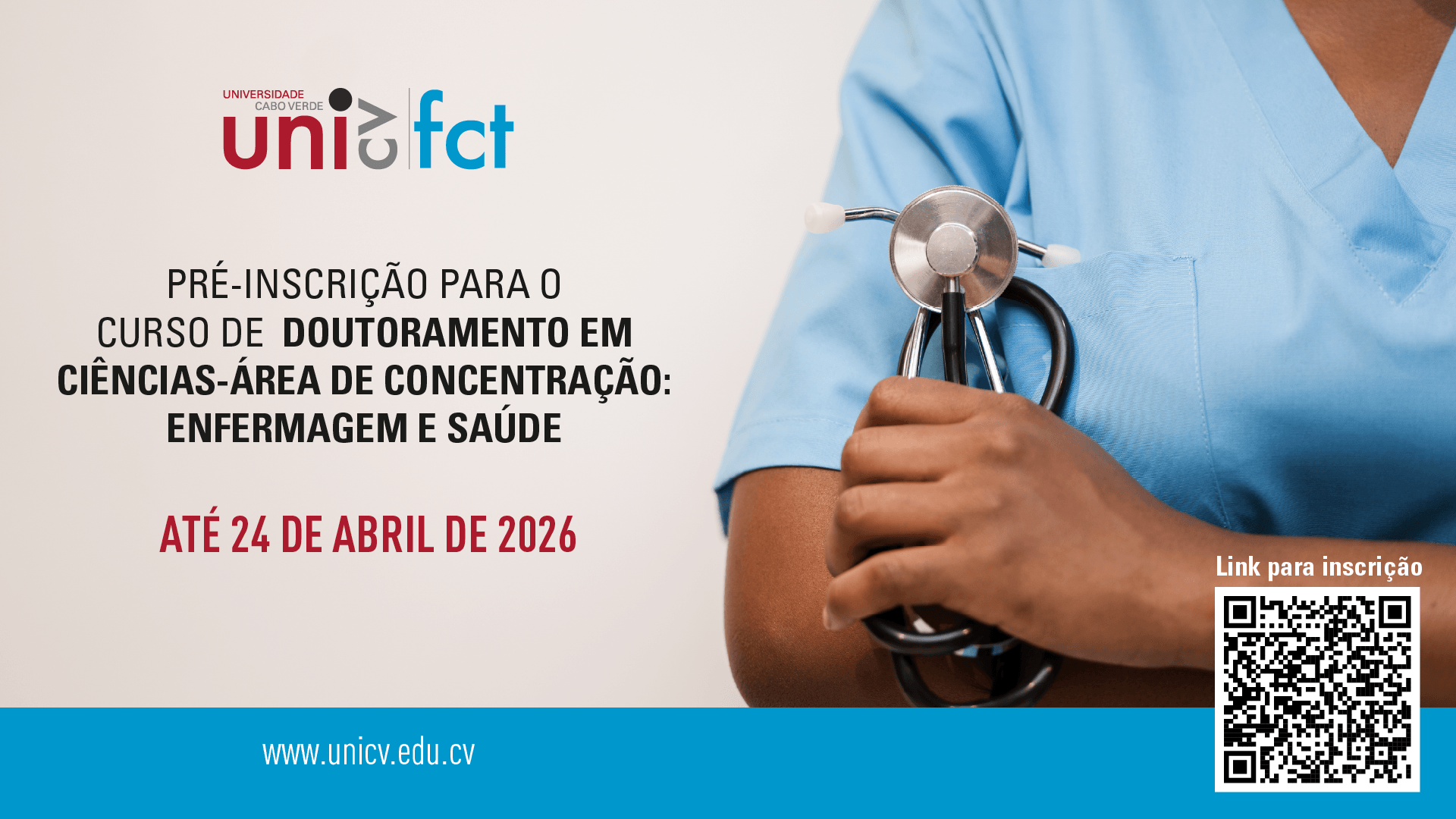 Uni-CV abre pré-inscrições para Doutoramento em Ciências na área de Enfermagem e Saúde