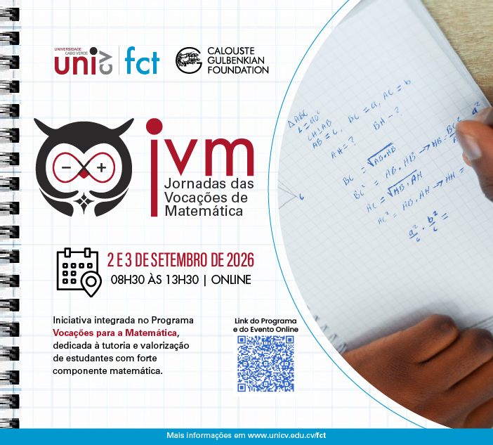 Uni-CV realiza Jornadas das Vocações para a Matemática nos dias 2 e 3 de setembro