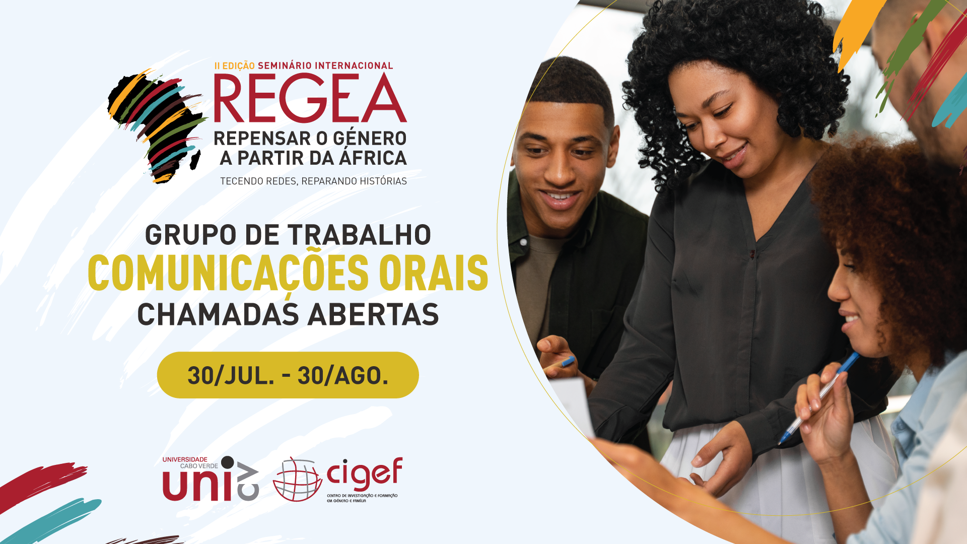 REGEA- Chamadas Abertas - Comunicações Orais
