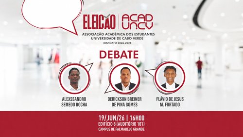 Candidatos à ACAD-UNICV debatem propostas esta sexta-feira no Campus do Palmarejo Grande