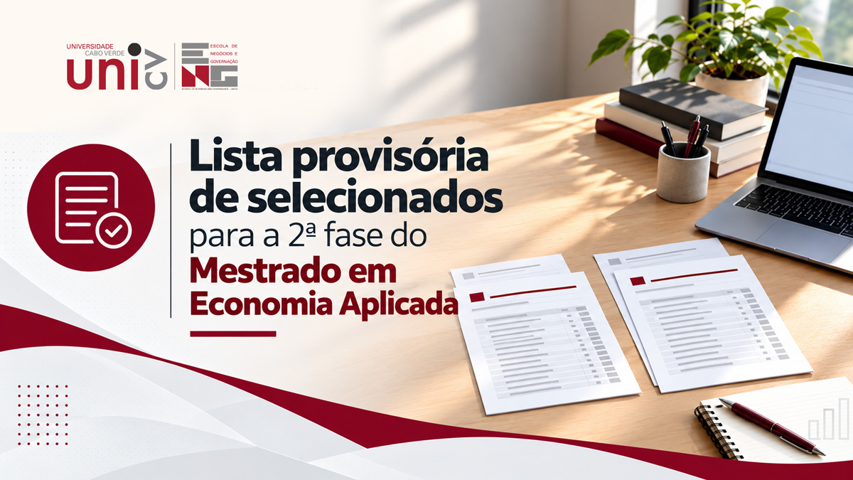 Lista provisória de selecionados para a 2ª fase do Mestrado em Economia Aplicada