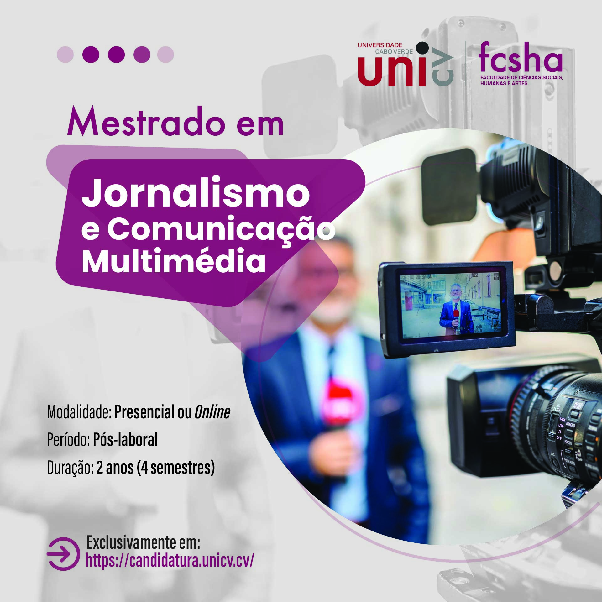 Mestrado em Jornalismo e Comunicação Multimédia 🟢 CANDIDATURAS ABERTAS