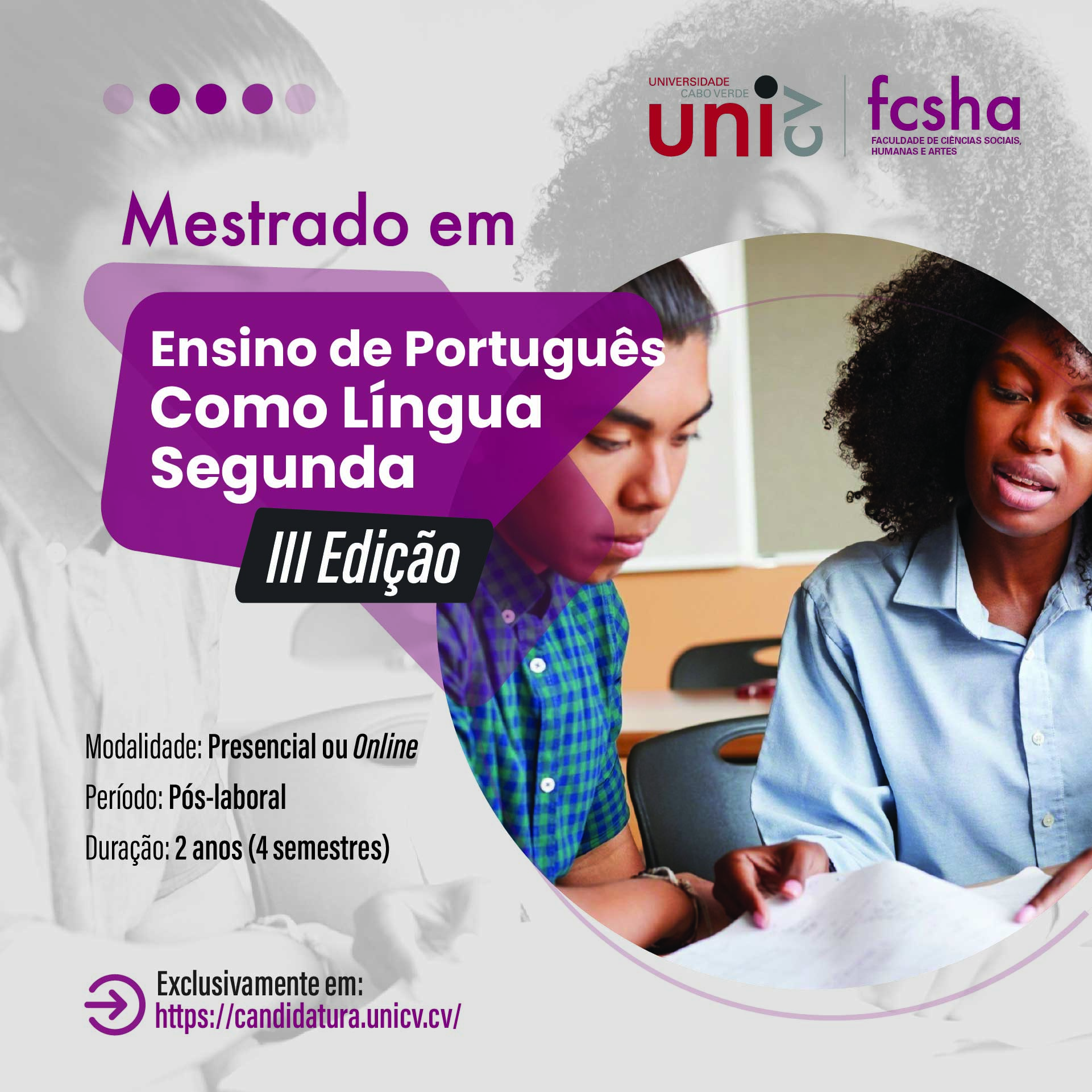 Mestrado em Ensino de Português como Língua Segunda/Língua Estrangeira  🟢 CANDIDATURAS ABERTAS