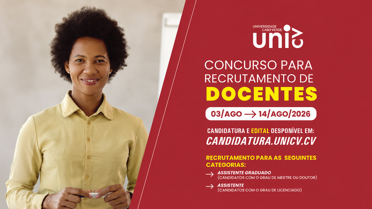 Uni-CV abre concurso público para recrutamento de docentes para ano letivo 2026/2027