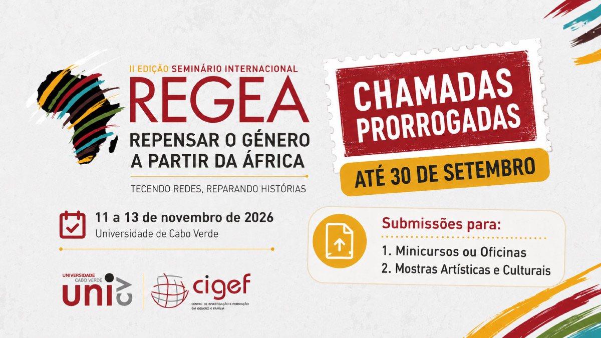 REGEA prorroga até 30 de setembro chamadas para Minicursos ou Oficinas e Mostras Artísticas e Culturais