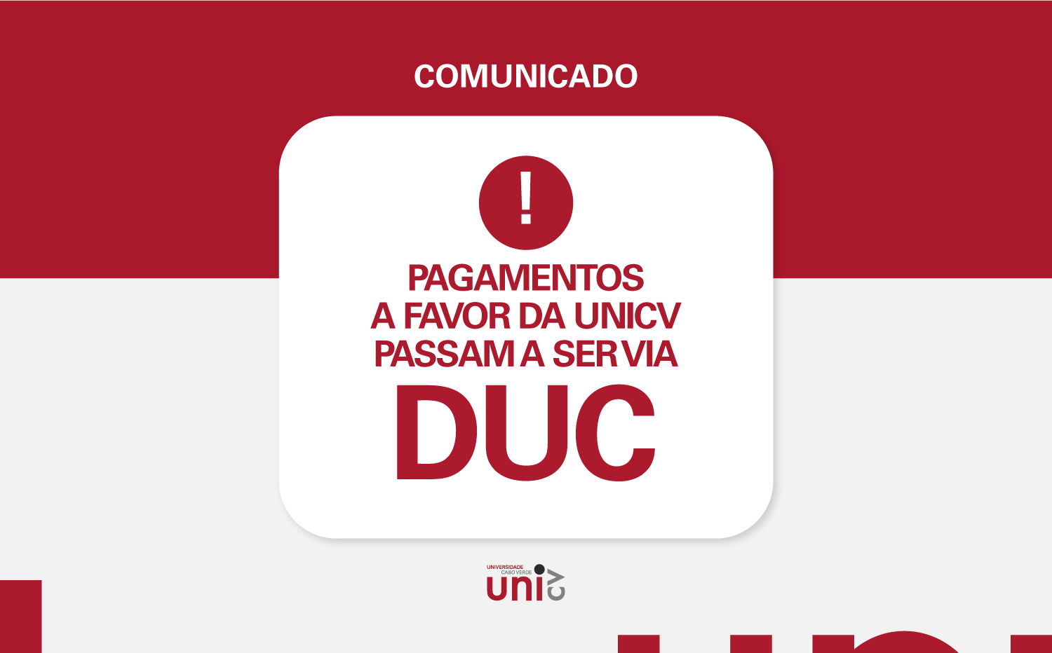 comunicado DUC site