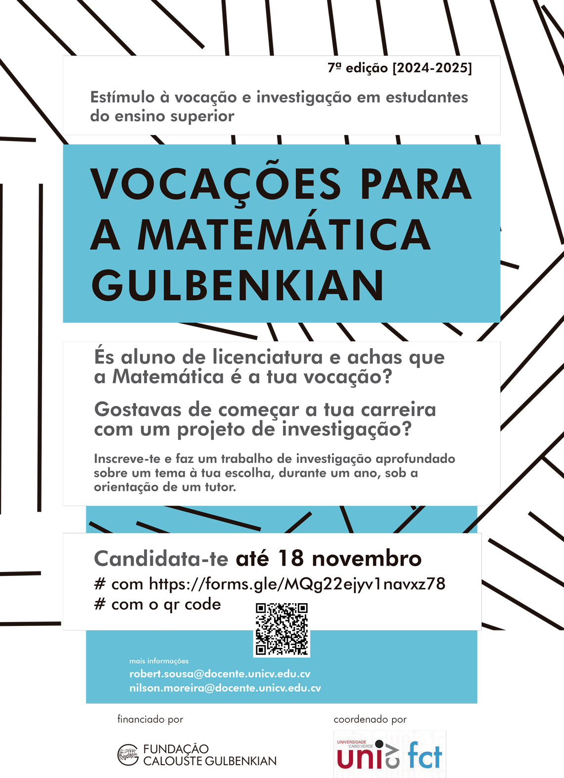 7.ª Edição do Concurso "Vocações em Matemática em Cabo Verde"